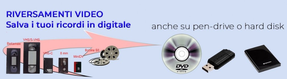 riversamenti video salva i tuoi ricordi in digitale